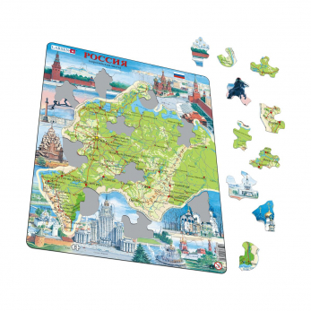 Пазл Западная Россия (русский), 81 деталь