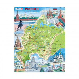 Пазл Западная Россия (русский), 81 деталь