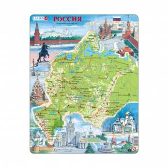 Пазл Западная Россия (русский), 81 деталь