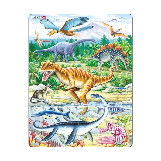Пазл Динозавры, 35 деталей