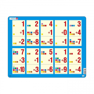 Пазл Сложение 1-10а, 10 деталей