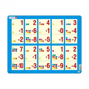 Пазл Сложение 1-10а, 10 деталей