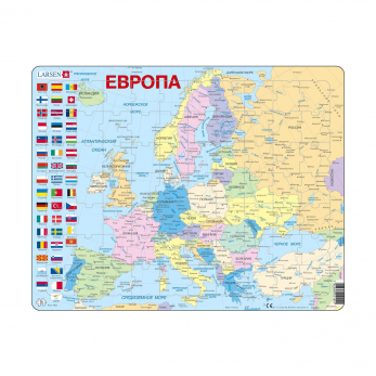 Пазл Европа (русский), 70 деталей